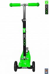 Самокат Maxi City RT Shine Gagarin трансформер, green (Y-SCOO, 4964RT) - миниатюра